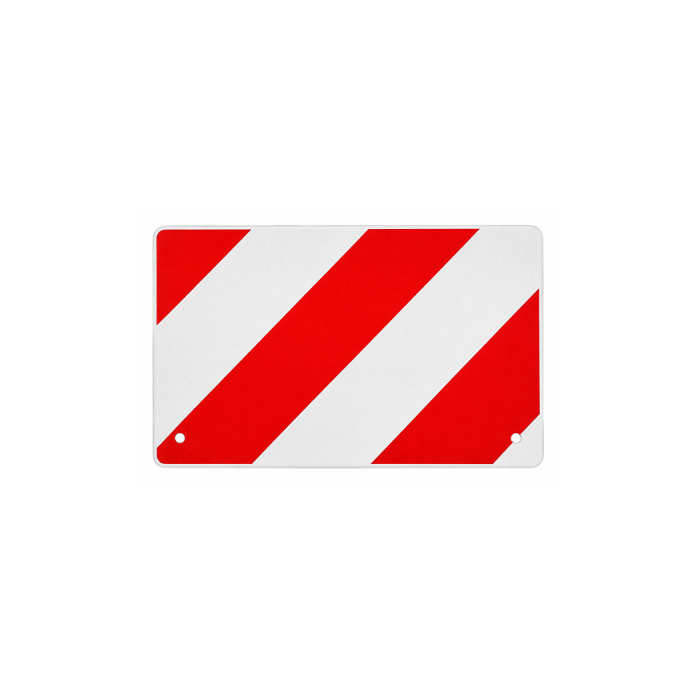 Markierungstafel DORA-TT-WBC beidseitig rot/weiss, reflektierend, 280 X 165 X 2 mm, Alu