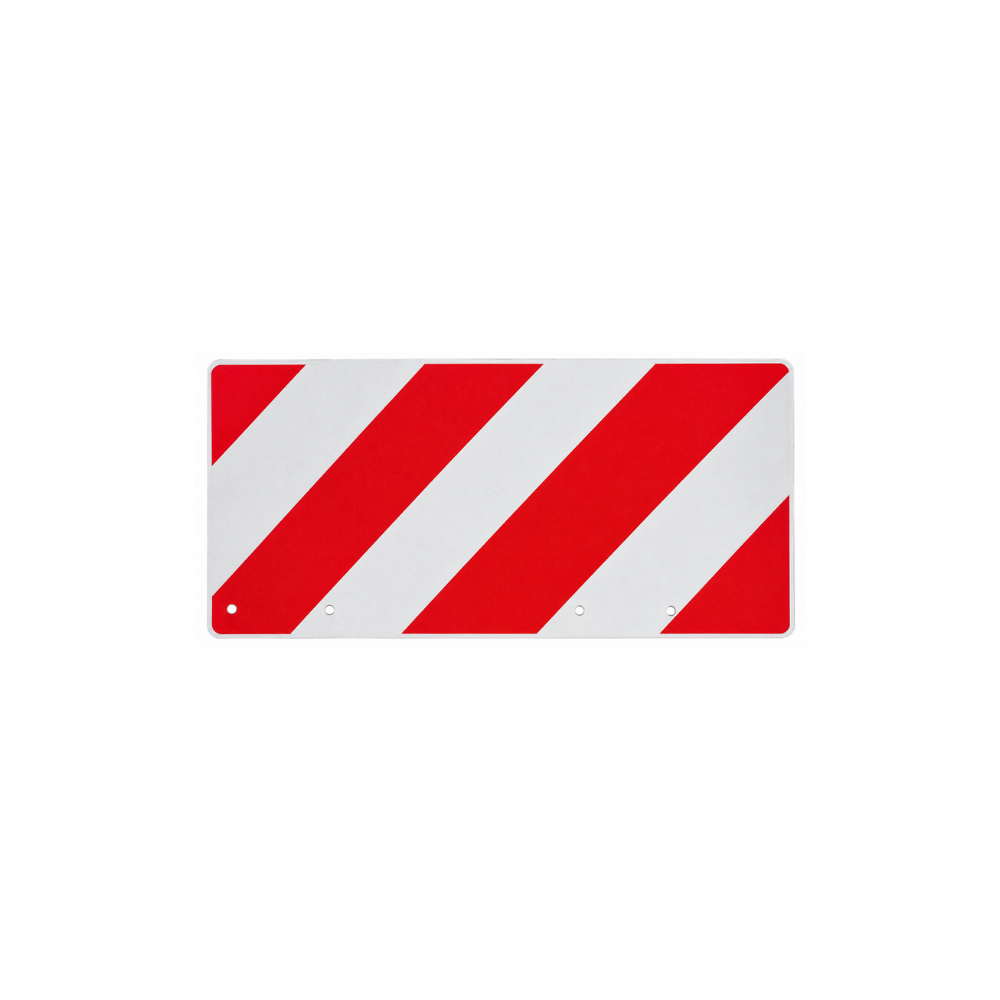 Markierungstafel DORA-TT-WBC beidseitig rot/weis, reflektierend, 400 x 165 x 2 mm, Alu
